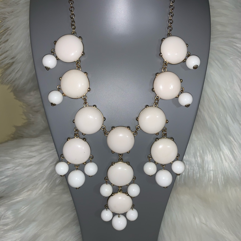 Erica Lyons Cream & White Bubble Necklace